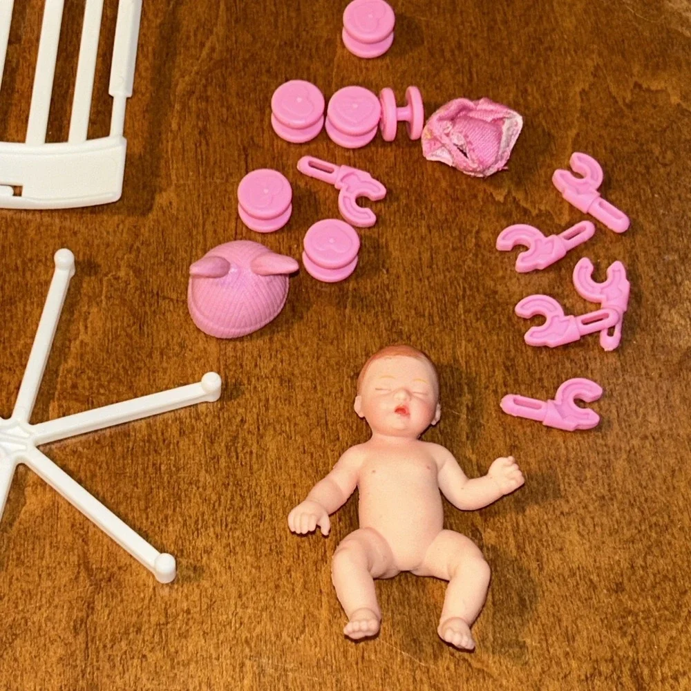 Zuru My Mini Baby Complete Set With Crib & Pink Mobile B2